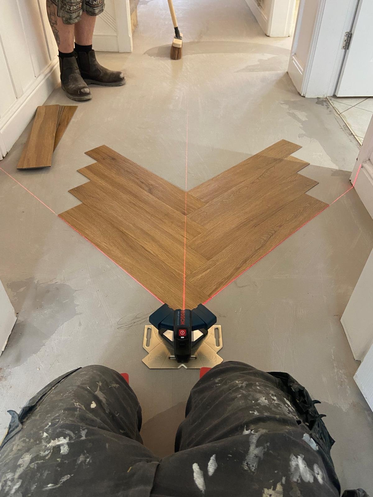 Domestic - screed herringbone fit (6)